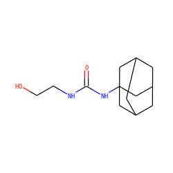 O=C(NCCO)NC12CC3CC(CC(C3)C1)C2 ZINC000001643992