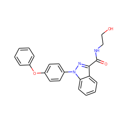 O=C(NCCO)c1nn(-c2ccc(Oc3ccccc3)cc2)c2ccccc12 ZINC000199098107