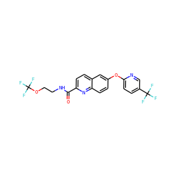 O=C(NCCOC(F)(F)F)c1ccc2cc(Oc3ccc(C(F)(F)F)cn3)ccc2n1 ZINC001772639397