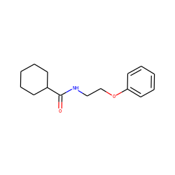 O=C(NCCOc1ccccc1)C1CCCCC1 ZINC000003002774