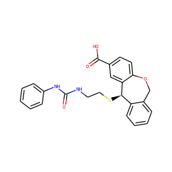 O=C(NCCS[C@@H]1c2ccccc2COc2ccc(C(=O)O)cc21)Nc1ccccc1 ZINC000013727024