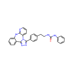 O=C(NCCc1ccc(-c2nnc3n2-c2cccnc2Nc2ccccc2-3)cc1)Nc1ccccc1 ZINC000142283643