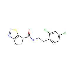 O=C(NCCc1ccc(Cl)cc1Cl)[C@@H]1CCc2ncsc21 ZINC000220856474