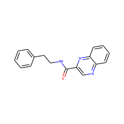 O=C(NCCc1ccccc1)c1cnc2ccccc2n1 ZINC000004744930