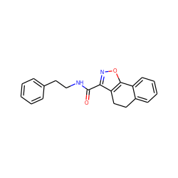 O=C(NCCc1ccccc1)c1noc2c1CCc1ccccc1-2 ZINC000003909400