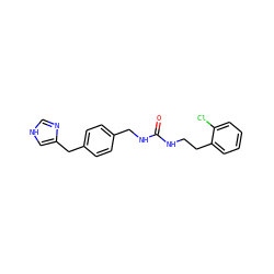 O=C(NCCc1ccccc1Cl)NCc1ccc(Cc2c[nH]cn2)cc1 ZINC000013439951