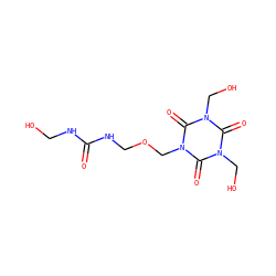O=C(NCO)NCOCn1c(=O)n(CO)c(=O)n(CO)c1=O ZINC000001628592