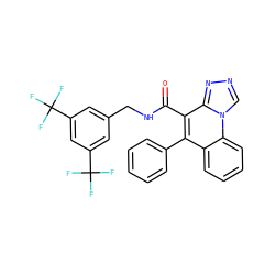 O=C(NCc1cc(C(F)(F)F)cc(C(F)(F)F)c1)c1c(-c2ccccc2)c2ccccc2n2cnnc12 ZINC000040379156