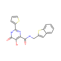 O=C(NCc1cc2ccccc2s1)c1nc(-c2cccs2)[nH]c(=O)c1O ZINC000049052101