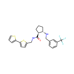 O=C(NCc1ccc(-c2cccs2)s1)[C@H]1CCC[C@@H]1NCc1cccc(C(F)(F)F)c1 ZINC000028336690