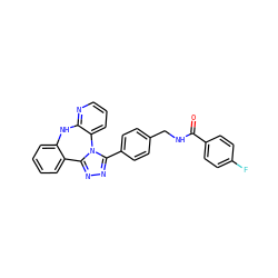 O=C(NCc1ccc(-c2nnc3n2-c2cccnc2Nc2ccccc2-3)cc1)c1ccc(F)cc1 ZINC000096174028