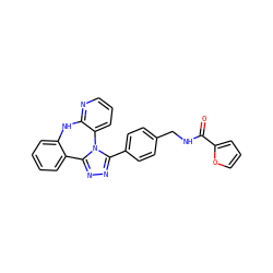 O=C(NCc1ccc(-c2nnc3n2-c2cccnc2Nc2ccccc2-3)cc1)c1ccco1 ZINC000096174030