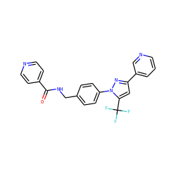 O=C(NCc1ccc(-n2nc(-c3cccnc3)cc2C(F)(F)F)cc1)c1ccncc1 ZINC000064526970