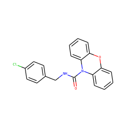 O=C(NCc1ccc(Cl)cc1)N1c2ccccc2Oc2ccccc21 ZINC000095578084