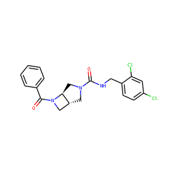 O=C(NCc1ccc(Cl)cc1Cl)N1C[C@@H]2CN(C(=O)c3ccccc3)[C@H]2C1 ZINC000205434930