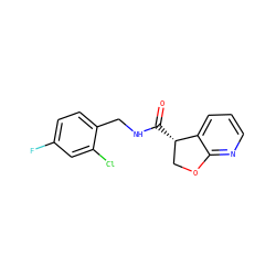 O=C(NCc1ccc(F)cc1Cl)[C@H]1COc2ncccc21 ZINC000205620448