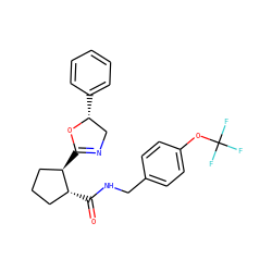 O=C(NCc1ccc(OC(F)(F)F)cc1)[C@@H]1CCC[C@H]1C1=NC[C@@H](c2ccccc2)O1 ZINC000045254662