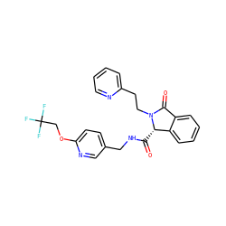O=C(NCc1ccc(OCC(F)(F)F)nc1)[C@H]1c2ccccc2C(=O)N1CCc1ccccn1 ZINC000068196512