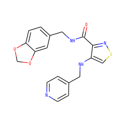 O=C(NCc1ccc2c(c1)OCO2)c1nscc1NCc1ccncc1 ZINC000040873896