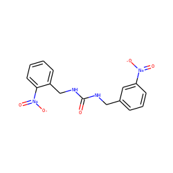 O=C(NCc1cccc([N+](=O)[O-])c1)NCc1ccccc1[N+](=O)[O-] ZINC000063069403