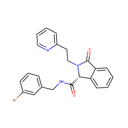 O=C(NCc1cccc(Br)c1)[C@H]1c2ccccc2C(=O)N1CCc1ccccn1 ZINC000095554309