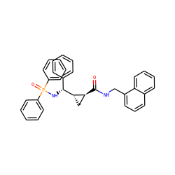O=C(NCc1cccc2ccccc12)[C@H]1C[C@@H]1[C@H](NP(=O)(c1ccccc1)c1ccccc1)c1ccccc1 ZINC000008019171