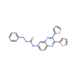 O=C(NCc1ccccc1)Nc1ccc2nc(-c3ccco3)c(-c3ccco3)nc2c1 ZINC000066136551