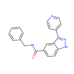 O=C(NCc1ccccc1)c1ccc2[nH]nc(-c3ccncc3)c2c1 ZINC000653852947