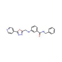 O=C(NCc1ccccc1)c1cccc(NCc2nnc(-c3ccncc3)o2)c1 ZINC001772599882
