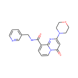 O=C(NCc1cccnc1)c1cccn2c(=O)cc(N3CCOCC3)nc12 ZINC000473131259