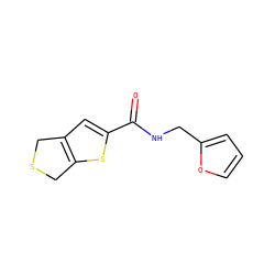 O=C(NCc1ccco1)c1cc2c(s1)CSC2 ZINC000004104104