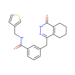 O=C(NCc1ccsc1)c1cccc(Cc2n[nH]c(=O)c3c2CCCC3)c1 ZINC000167708196