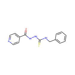 O=C(NNC(=S)NCc1ccccc1)c1ccncc1 ZINC000006223181