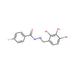 O=C(NNCc1ccc(O)c(O)c1O)c1ccc(F)cc1 ZINC001772639352
