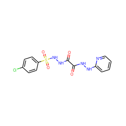 O=C(NNc1ccccn1)C(=O)NNS(=O)(=O)c1ccc(Cl)cc1 ZINC000006140758