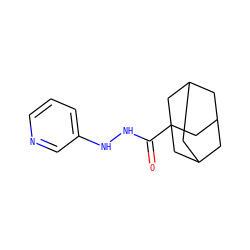 O=C(NNc1cccnc1)C12CC3CC(CC(C3)C1)C2 ZINC000040424487