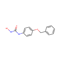 O=C(NO)Nc1ccc(OCc2ccccc2)cc1 ZINC000029048953