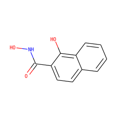 O=C(NO)c1ccc2ccccc2c1O ZINC000019436641