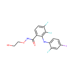 O=C(NOCCO)c1ccc(F)c(F)c1Nc1ccc(I)cc1F ZINC000028712144