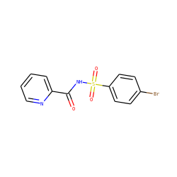 O=C(NS(=O)(=O)c1ccc(Br)cc1)c1ccccn1 ZINC000073157675