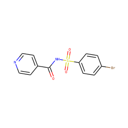O=C(NS(=O)(=O)c1ccc(Br)cc1)c1ccncc1 ZINC000073161710