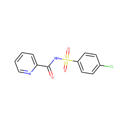 O=C(NS(=O)(=O)c1ccc(Cl)cc1)c1ccccn1 ZINC000073168794