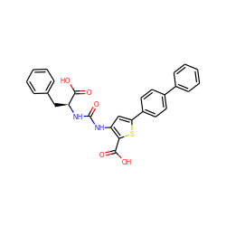 O=C(Nc1cc(-c2ccc(-c3ccccc3)cc2)sc1C(=O)O)N[C@@H](Cc1ccccc1)C(=O)O ZINC000299865795