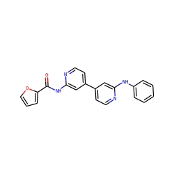 O=C(Nc1cc(-c2ccnc(Nc3ccccc3)c2)ccn1)c1ccco1 ZINC000028572127