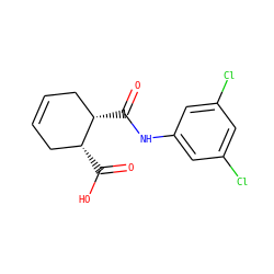 O=C(Nc1cc(Cl)cc(Cl)c1)[C@H]1CC=CC[C@H]1C(=O)O ZINC000006328639