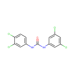 O=C(Nc1cc(Cl)cc(Cl)c1)Nc1ccc(Cl)c(Cl)c1 ZINC000000639843
