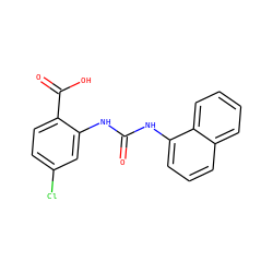 O=C(Nc1cc(Cl)ccc1C(=O)O)Nc1cccc2ccccc12 ZINC000013531918