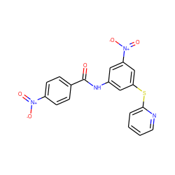 O=C(Nc1cc(Sc2ccccn2)cc([N+](=O)[O-])c1)c1ccc([N+](=O)[O-])cc1 ZINC000002088209