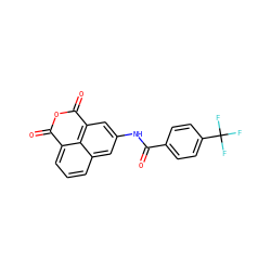 O=C(Nc1cc2c3c(cccc3c1)C(=O)OC2=O)c1ccc(C(F)(F)F)cc1 ZINC000095583480