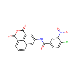 O=C(Nc1cc2c3c(cccc3c1)C(=O)OC2=O)c1ccc(Cl)c([N+](=O)[O-])c1 ZINC000095584000